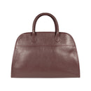 Italienische Damen Handtasche aus Bordeaux Leder – elegante Henkeltasche FRIDA, handgefertigt in Italien mit goldfarbenen Metall-Details