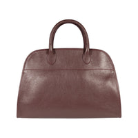Italienische Damen Handtasche aus Bordeaux Leder – elegante Henkeltasche FRIDA, handgefertigt in Italien mit goldfarbenen Metall-Details