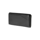 RB12129A | Women's Wallet in Genuine Full-Grain Leather, Dollar Grain/Light. Black. RFID Protection. Closed Dimensions: 18.5 x 10 x 3 cm. Packaging: Gift box bottom/lid-0