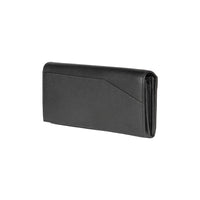 RB12129A | Women's Wallet in Genuine Full-Grain Leather, Dollar Grain/Light. Black. RFID Protection. Closed Dimensions: 18.5 x 10 x 3 cm. Packaging: Gift box bottom/lid-0