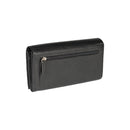 RB12129A | Women's Wallet in Genuine Full-Grain Leather, Dollar Grain/Light. Black. RFID Protection. Closed Dimensions: 18.5 x 10 x 3 cm. Packaging: Gift box bottom/lid-3
