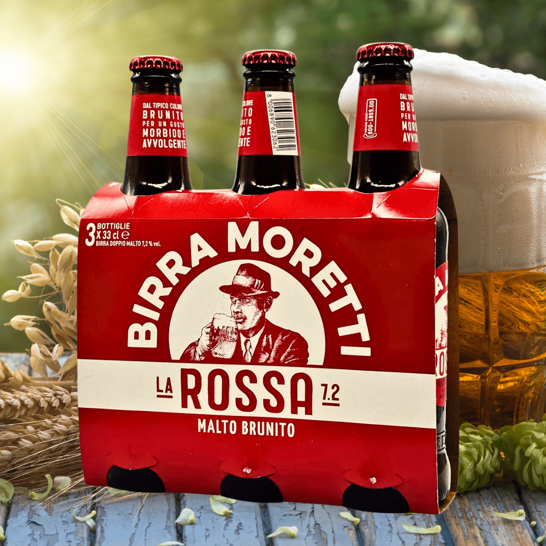 Birra Moretti La Rossa 7,2% – Italienisches Doppelmalz - Bier Bella Italia store Bier Bella Italia store