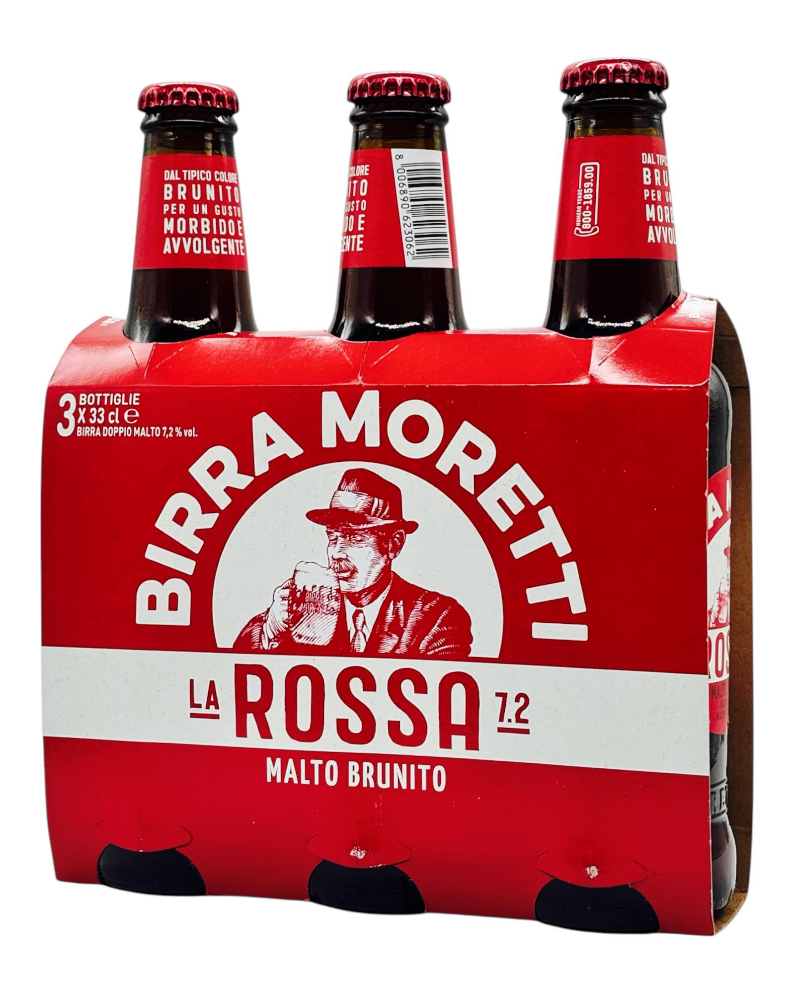 Birra Moretti La Rossa 7,2% – Italienisches Doppelmalz-Bier