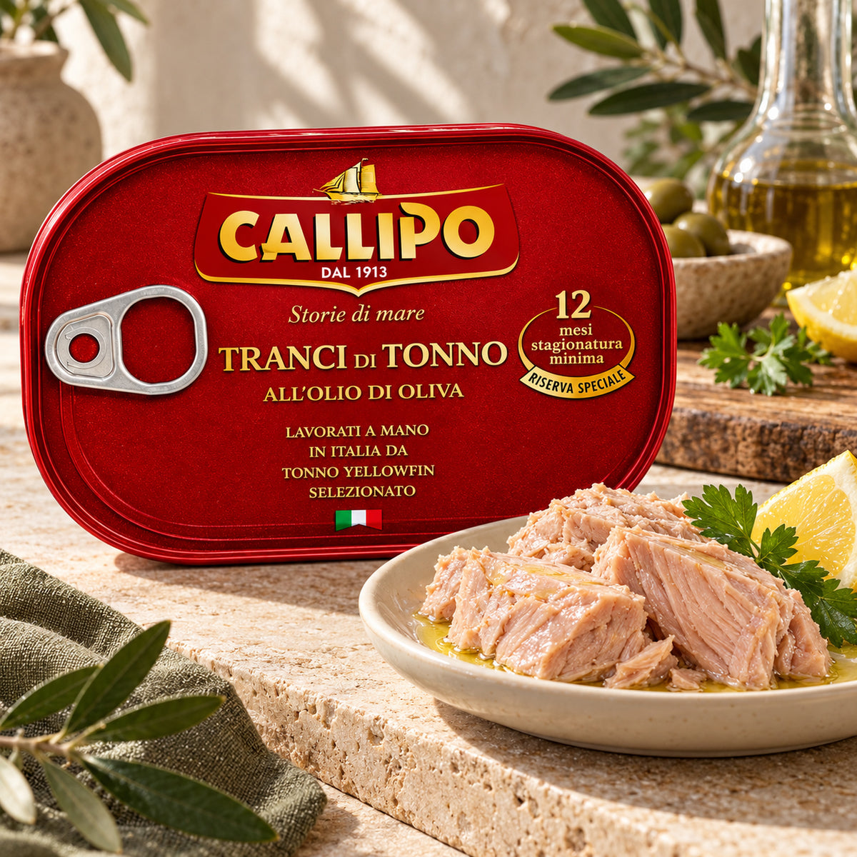 Callipo Thunfischstücke in Olivenöl – Riserva Speciale, 320 g