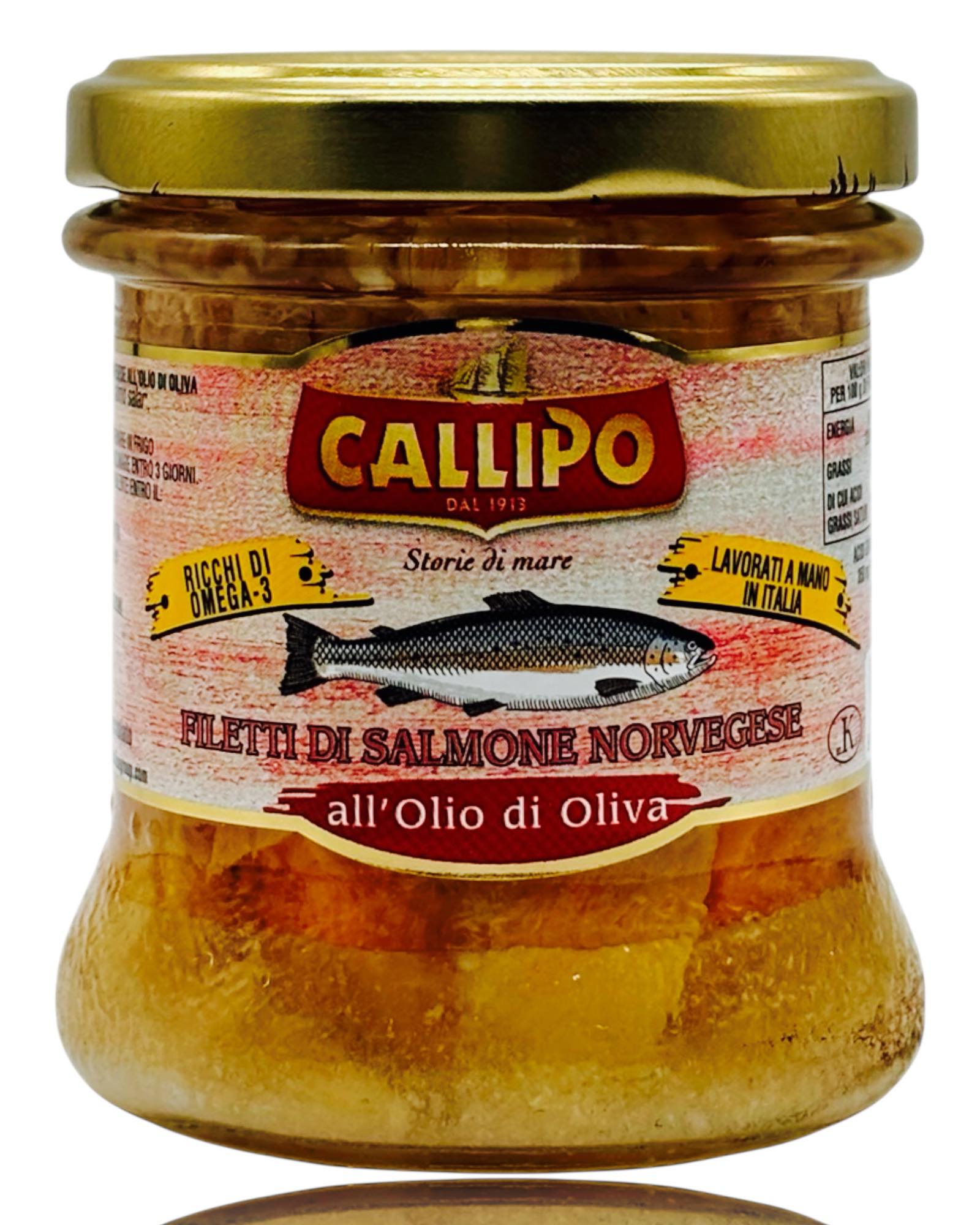 Filets de saumon Callipo à l'huile d'olive - Travail manuel 150g