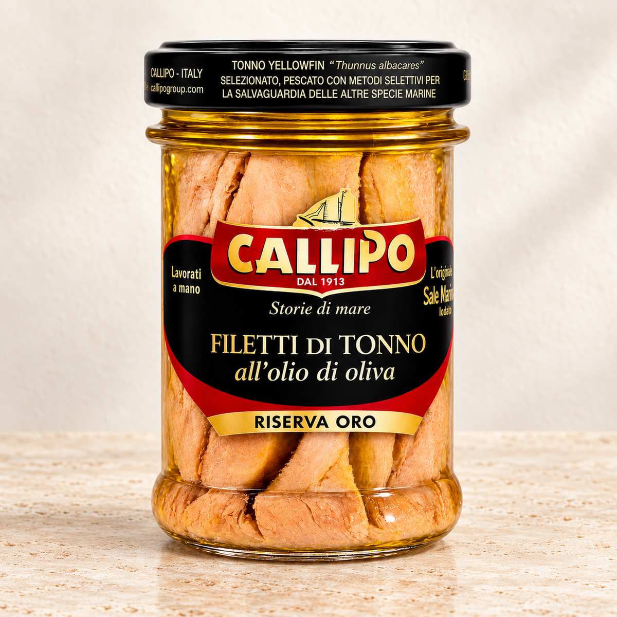 Callipo Thunfischfilets Riserva Oro in Olivenöl – 300 g