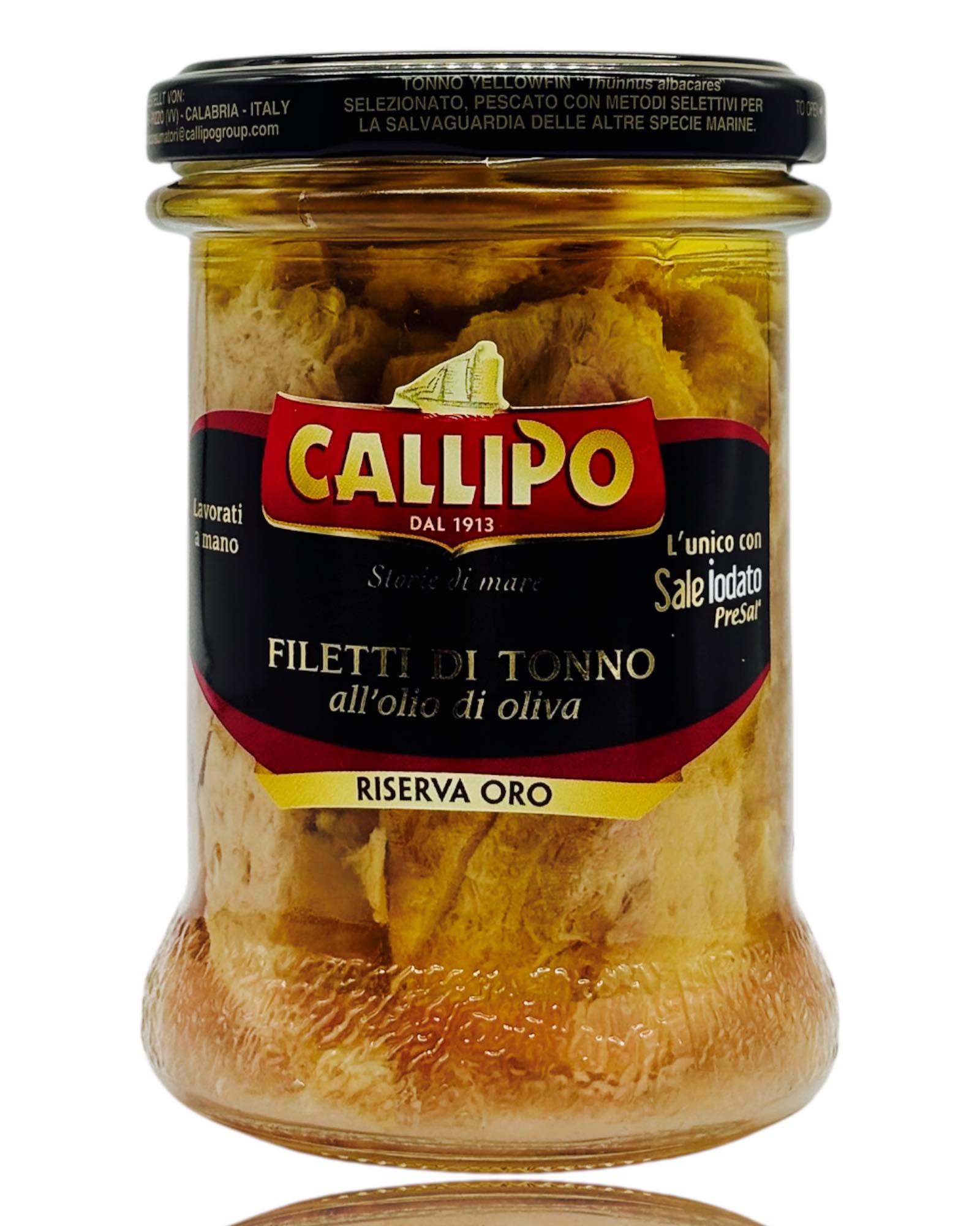 Filets de thon à l'huile d'olive Callipo - Riserva Oro, 300g