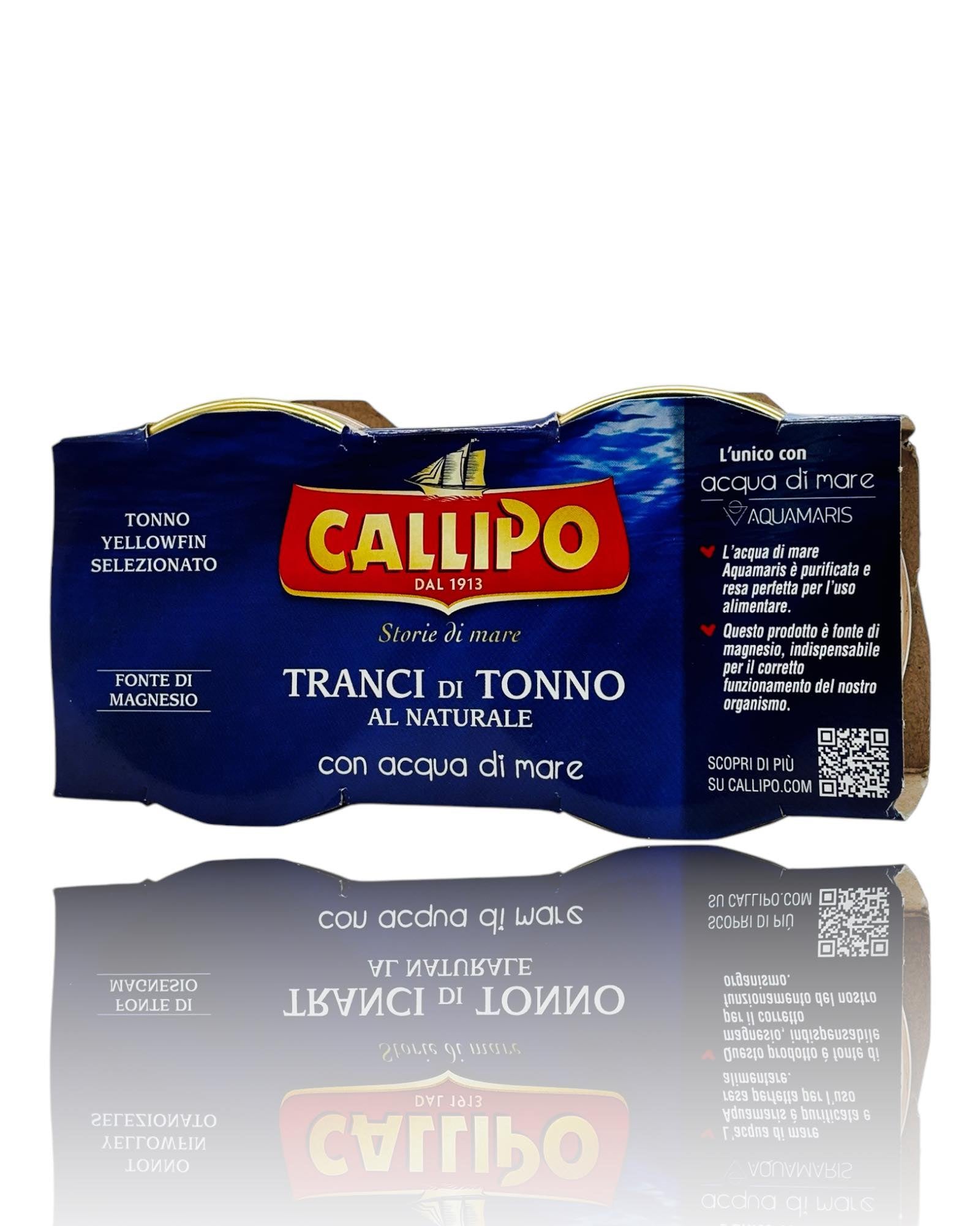 Callipo Thunfischstücke Natur - Mit Meerwasser verpackt 80gx3 Bella Italia store Delikatessen Bella Italia store