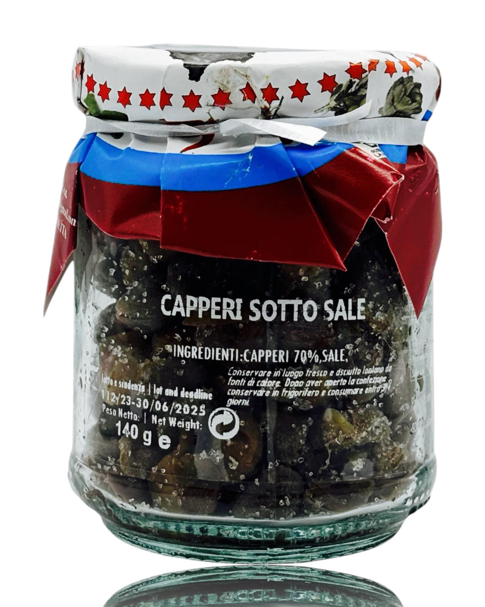 Capperi sotto Sale - Câpres italiennes au sel, 140g