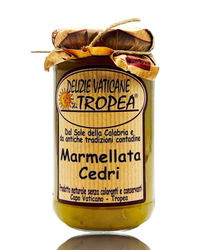 Marmellata Cedri – Handgemachte Zitronatzitronen-Marmelade aus Kalabrien, von Delizie Vaticane di Tropea. Ein natürliches Produkt ohne Farb- und Konservierungsstoffe, perfekt für ein authentisches italienisches Frühstück.
