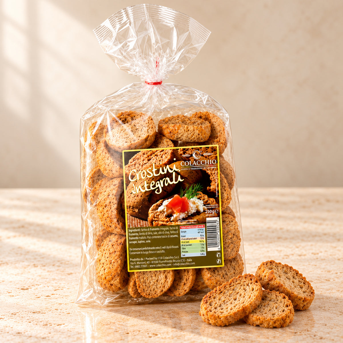 Crostini Integrali Colacchio – Vollkorn-Crostini, 250 g
