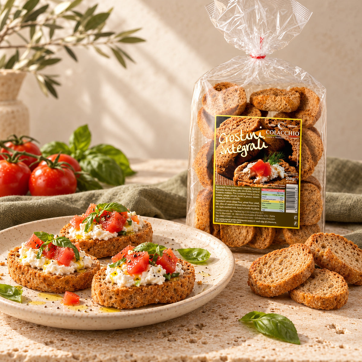 Crostini Integrali Colacchio – Vollkorn-Crostini, 250 g