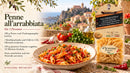 Rezept Penne all’arrabbiata für zwei Personen mit Colacchio Pasta – Rezeptbanner mit deutscher Anleitung