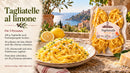 Rezept Tagliatelle al limone für zwei Personen mit Colacchio Pasta – Rezeptbanner mit deutscher Anleitung
