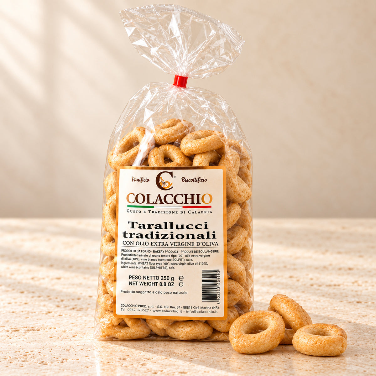 Tarallucci Tradizionali Colacchio – Klassische Knabberringe, 250 g