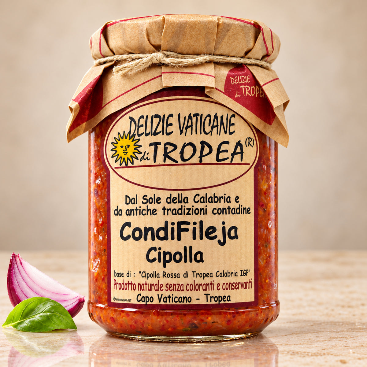 CondiFileja Cipolla – Pastasauce mit Tropea-Zwiebeln IGP, 230 g – Produktansicht