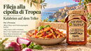 CondiFileja Cipolla – Pastasauce mit Tropea-Zwiebeln IGP, 230 g – Rezept mit Fileja