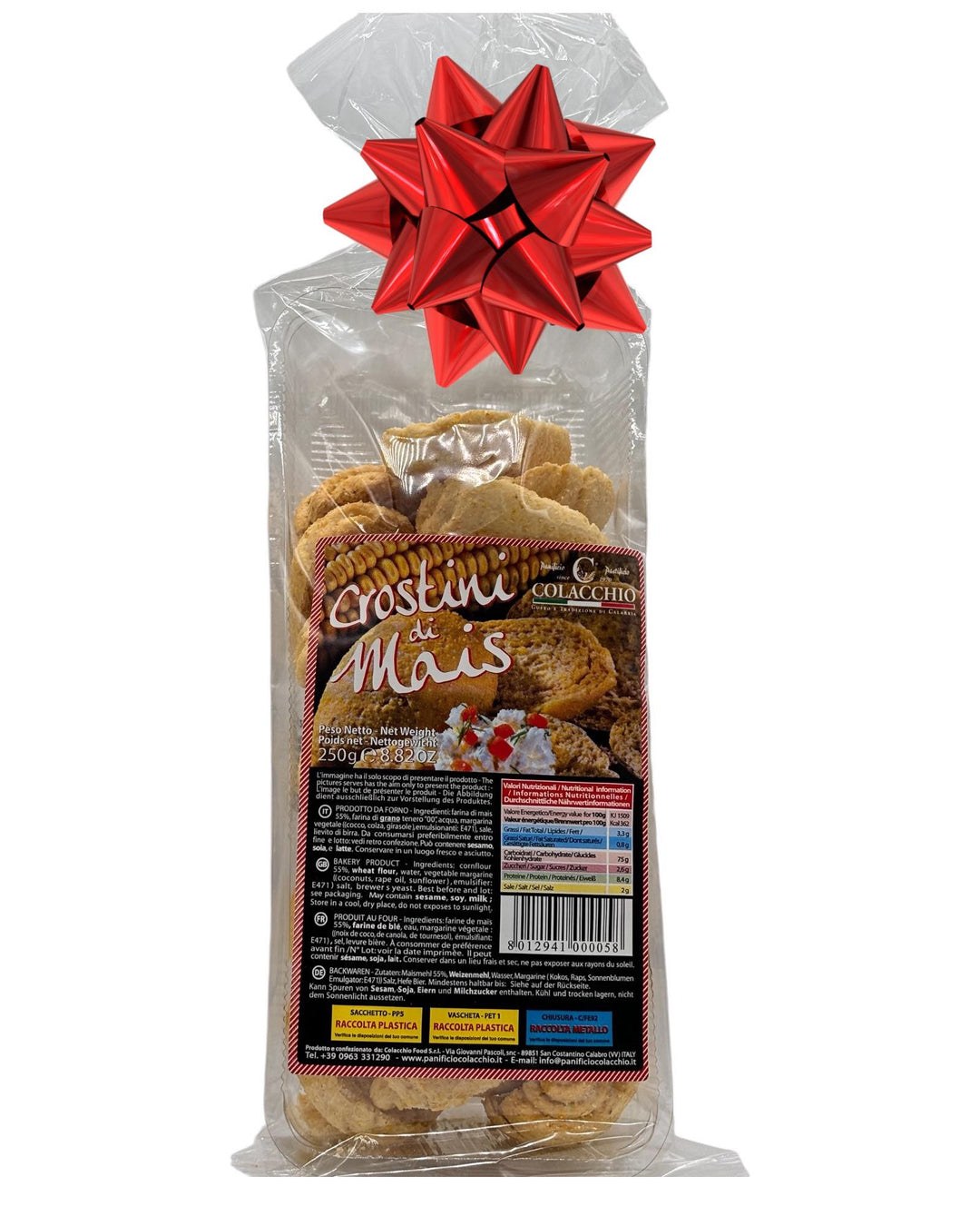 Crostini di Mais – Knusprige Mais-Snacks, 250g