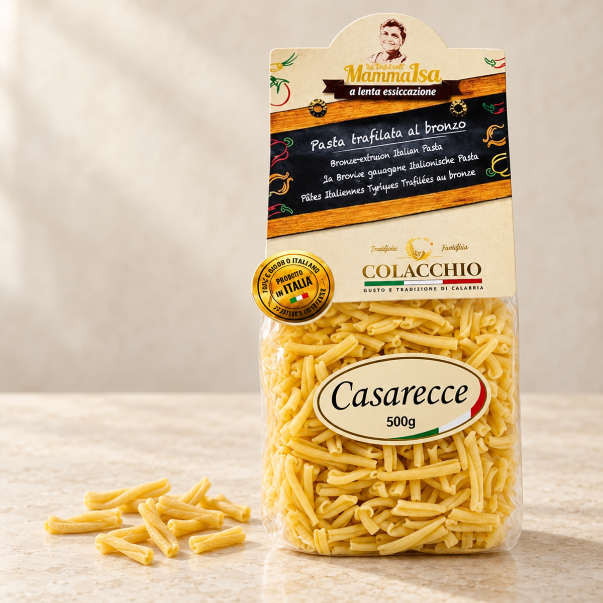 Casarecce di Mamma Isa – Traditionelle Pasta aus Hartweizengrieß, 500g – Bella Italia Store