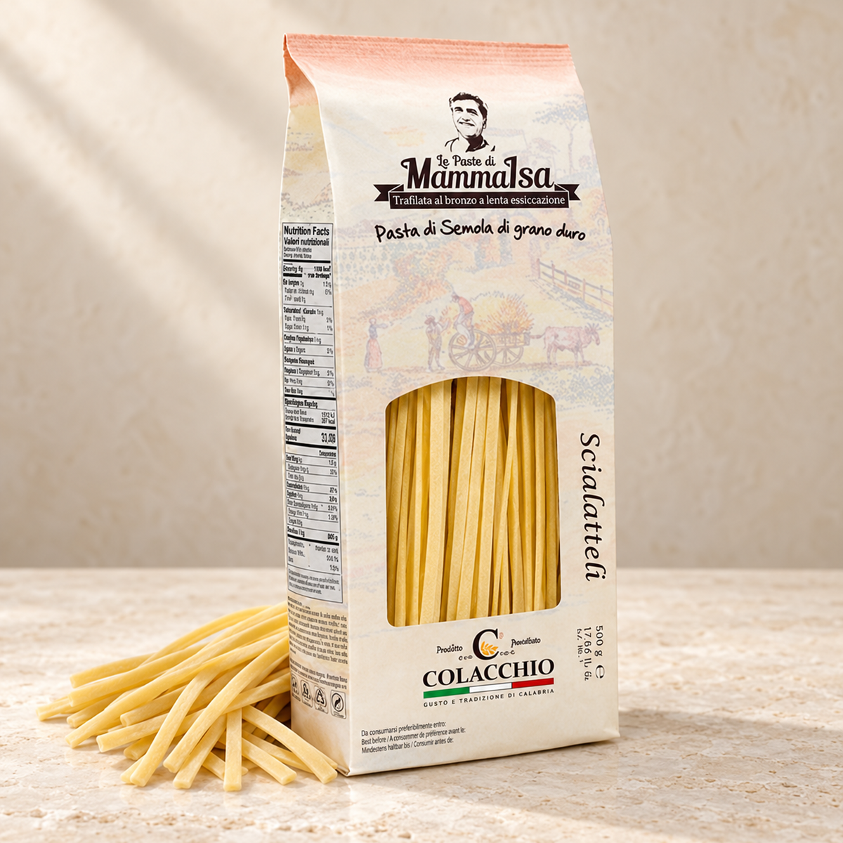 Scialatelli di Mamma Isa – Traditionelle Pasta aus Kalabrien, 500g