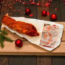 Scharfe kalabrische Schweinesalami Soppressata piccante 500 g – italienische Salami aus Kalabrien, vakuumverpackt, Produktfoto auf weißem Hintergrund