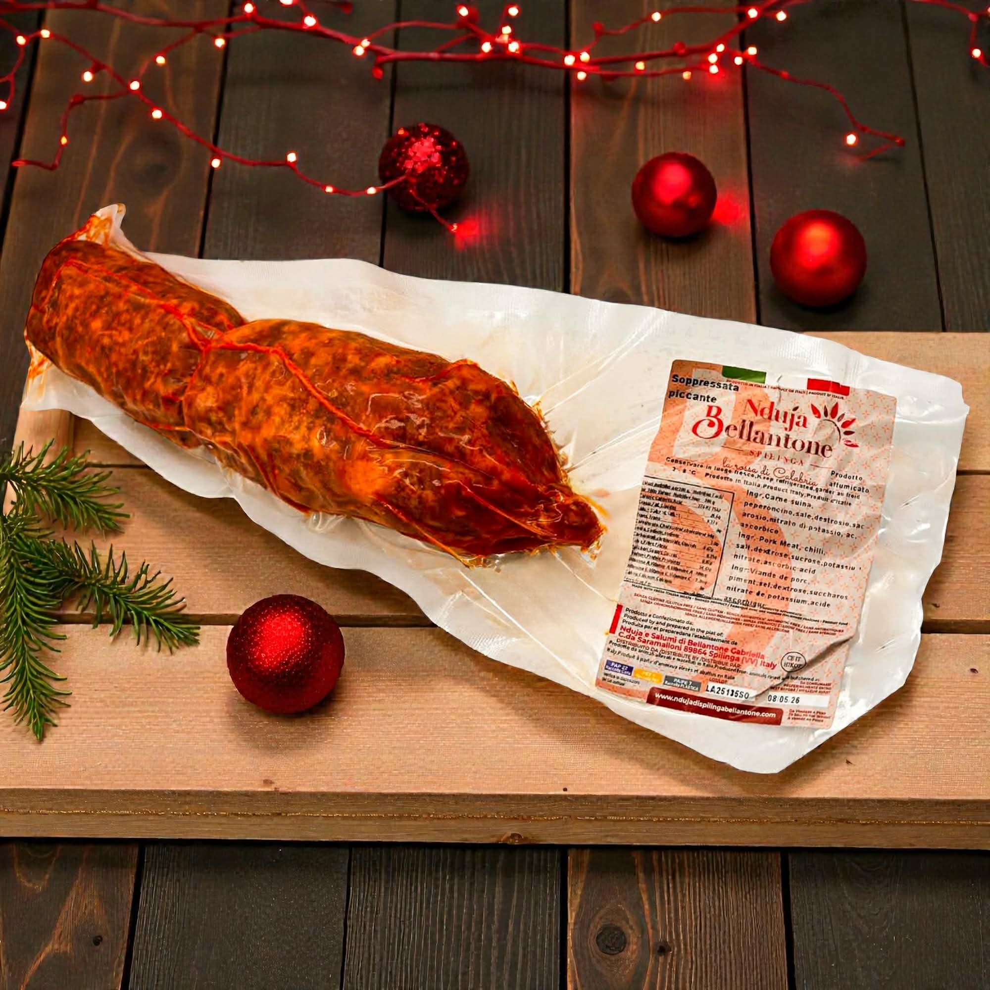 scharfe kalabrische Schweinesalami