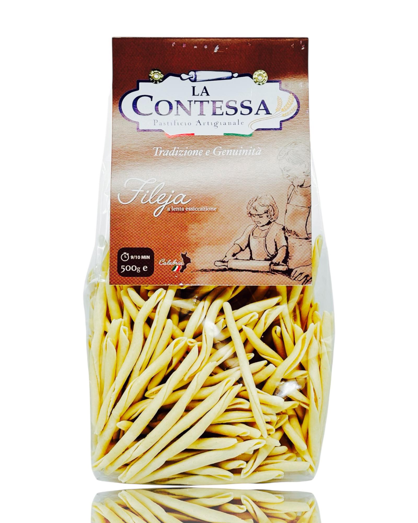 Fileja - Traditionelle italienische Pasta aus Kalabrien, 500g