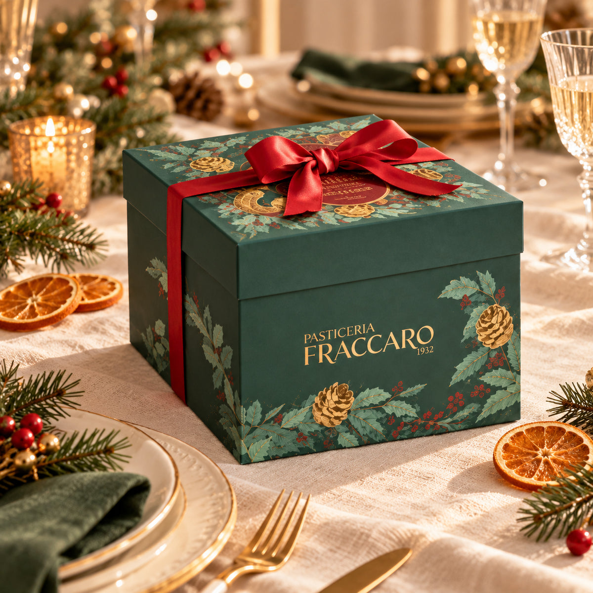 Fraccaro Panettone Classico Basso – Geschenkbox, 1 kg – ab November erhältlich