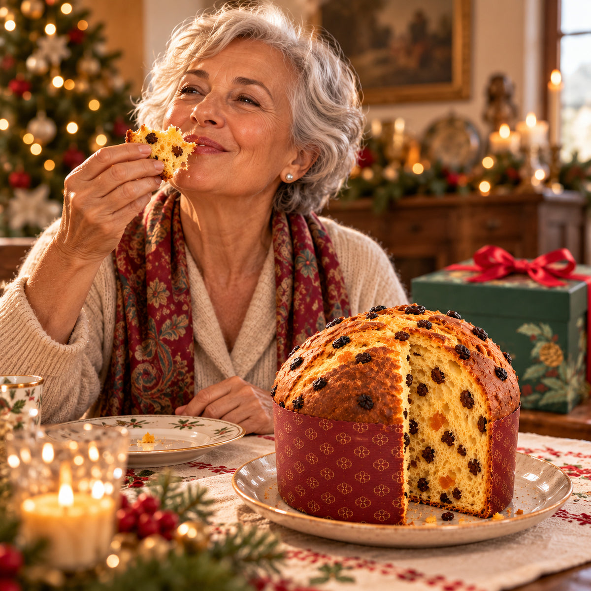 Fraccaro Panettone Classico Basso – Geschenkbox, 1 kg – Genussmoment