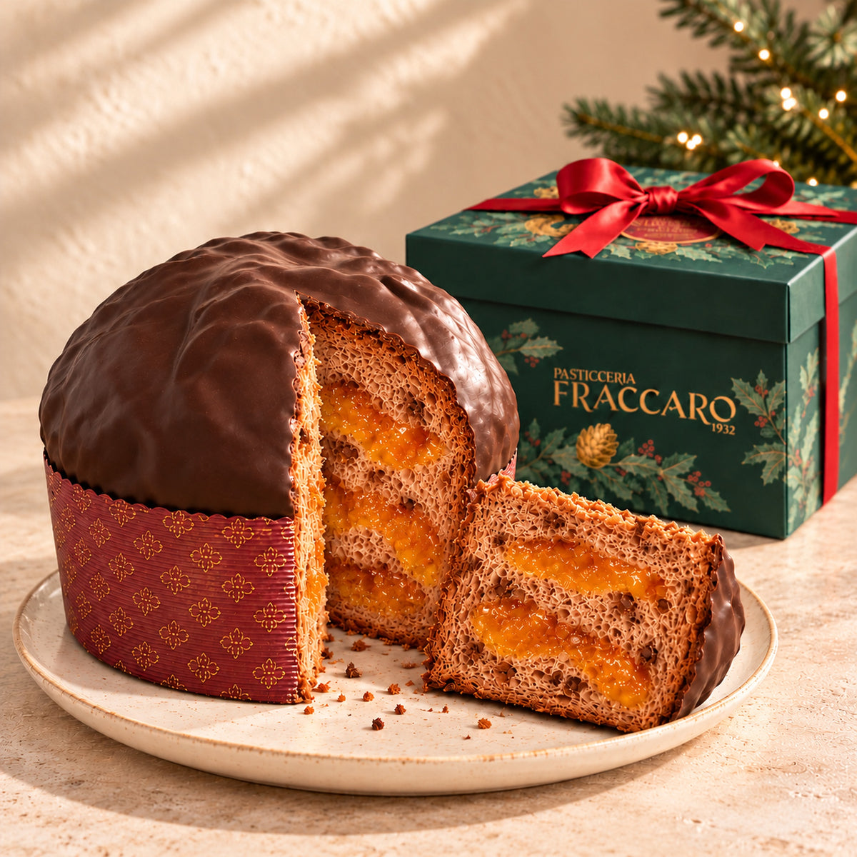 Fraccaro Panettone Vienna Style – Aprikose & Schokolade, 750 g – ab November erhältlich