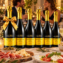 Prosecco DOC Treviso Extra Dry – Sechs Flaschen, Montagner – Italienische Tischatmosphäre mit Gästen