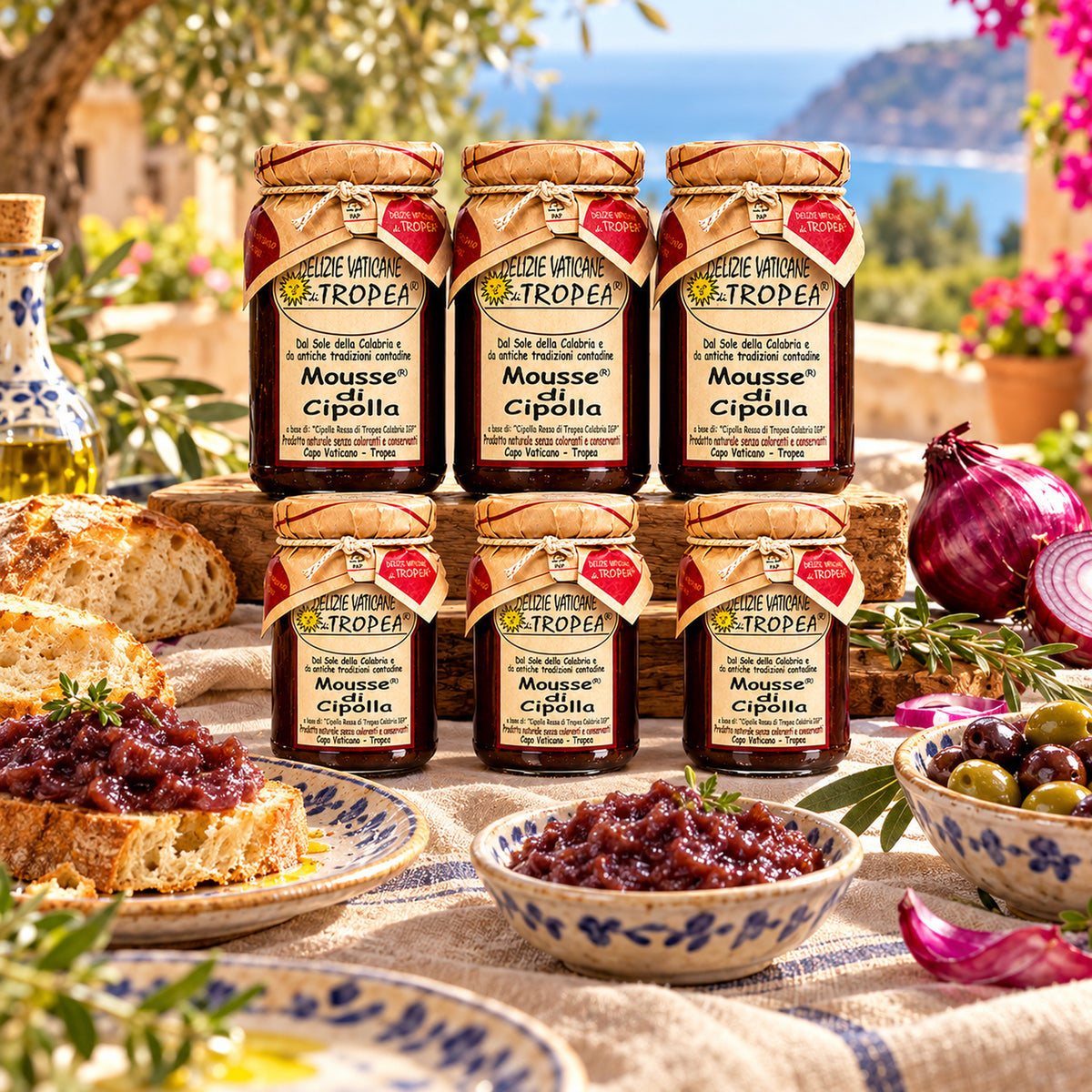 Zwiebelmousse aus Tropea IGP Paket – 6 italienische Spezialitäten