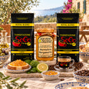 Espresso & Bergamotte Paket – Italienische Spezialitäten – Serviervorschlag auf einer italienischen Terrasse