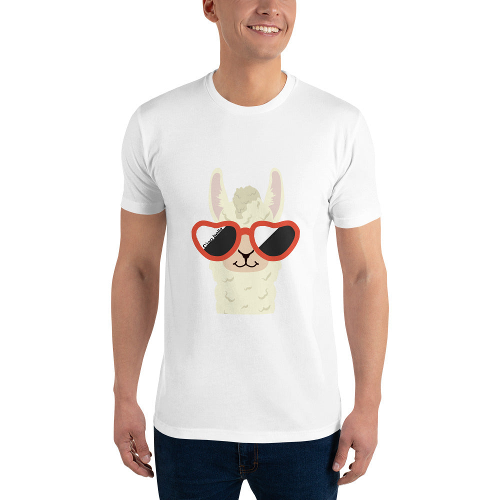 witziges Alpaka T-Shirt für Männer