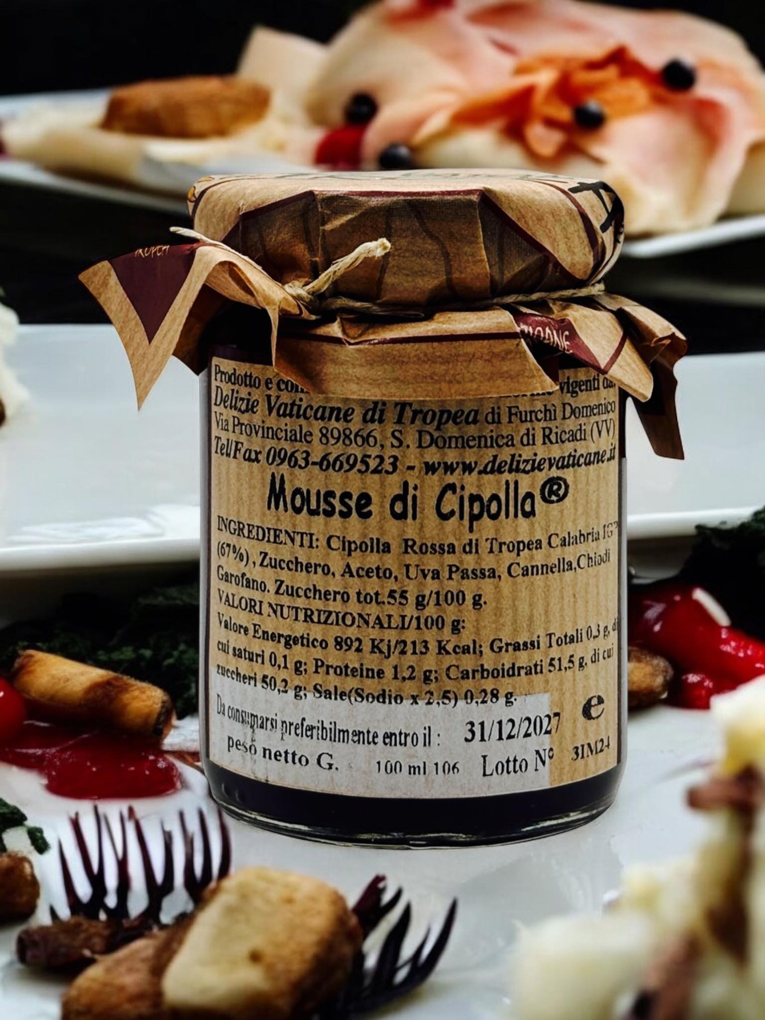 Mousse di Cipolla - Zwiebelmousse aus Tropea, 100 ml Bella Italia store Delikatessen Bella Italia store