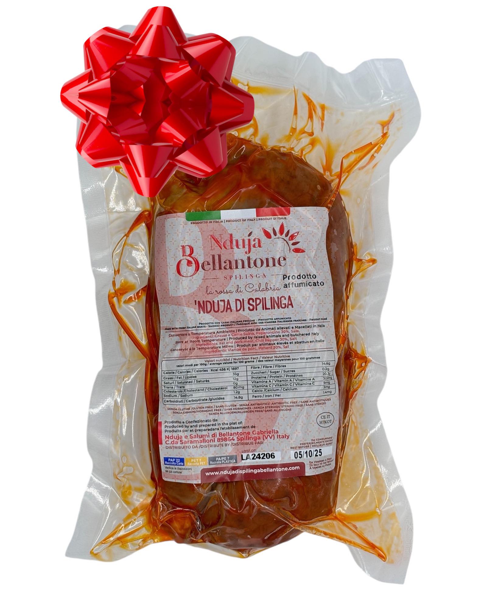 Nduja di Spilinga - Italienische Delikatesse aus Kalabrien, 500g