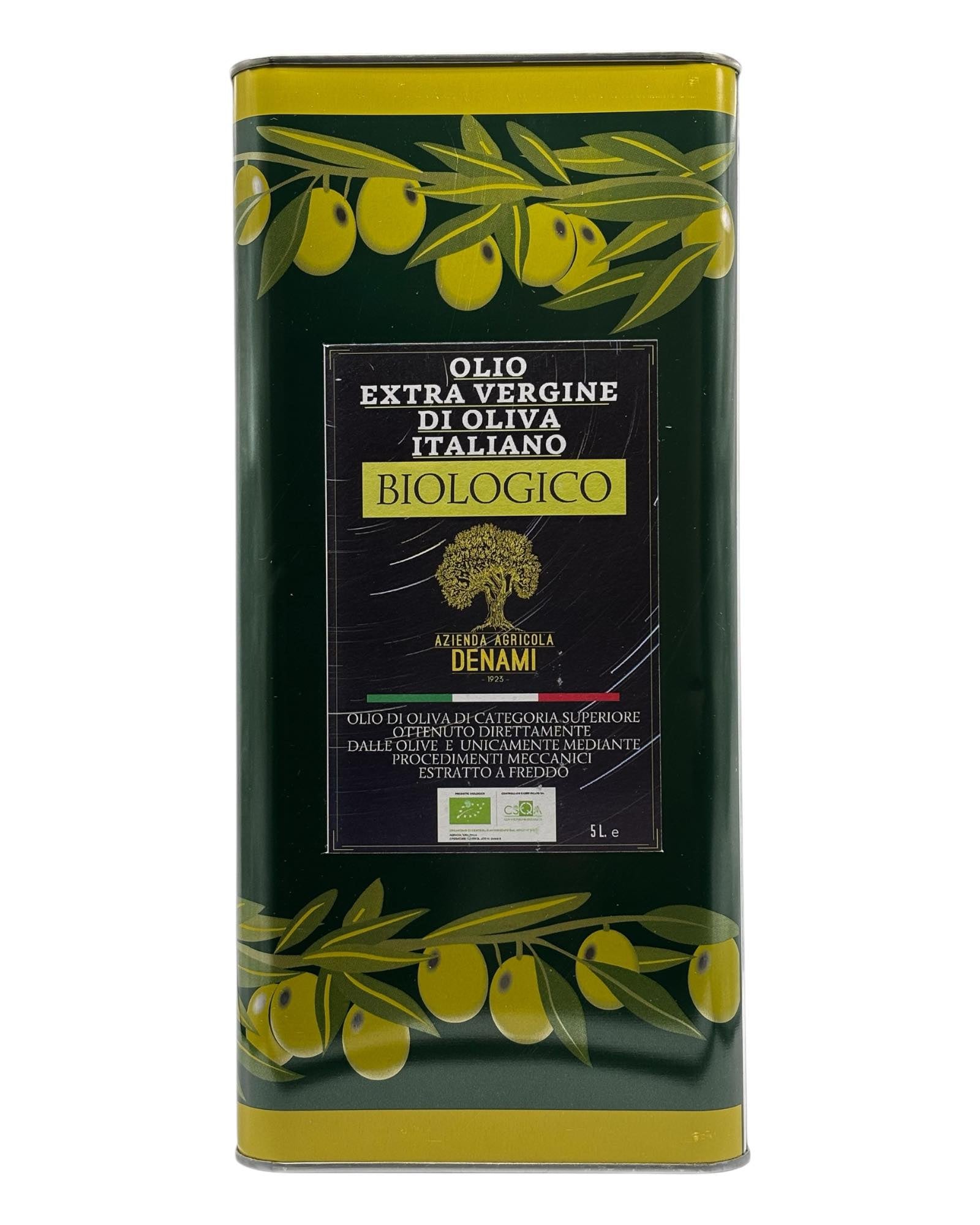 Olio Extra Vergine di Oliva Biologico – 5 Liter Kanister, Kaltgepresst