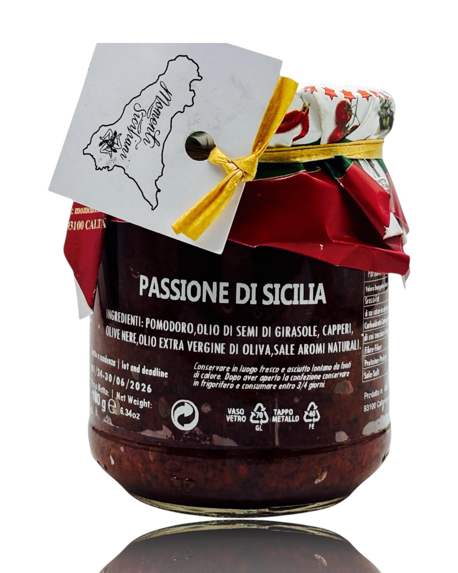 Passione di Sicilia - Tomaten-Oliven-Aufstrich, 180g