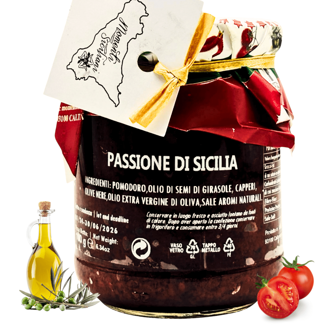 🌿 Passione di Sicilia – Tomaten-Oliven-Aufstrich, 180g | Bella Italia