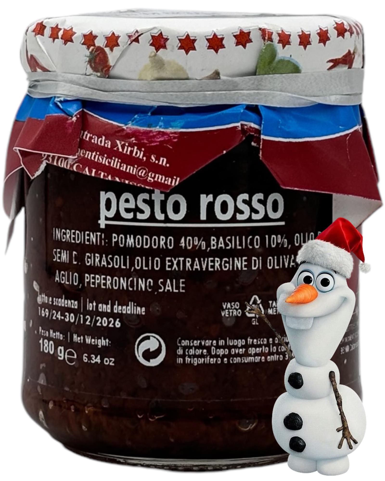 Pesto Rosso – Italienisches Tomaten-Basilikum-Pesto, 180g