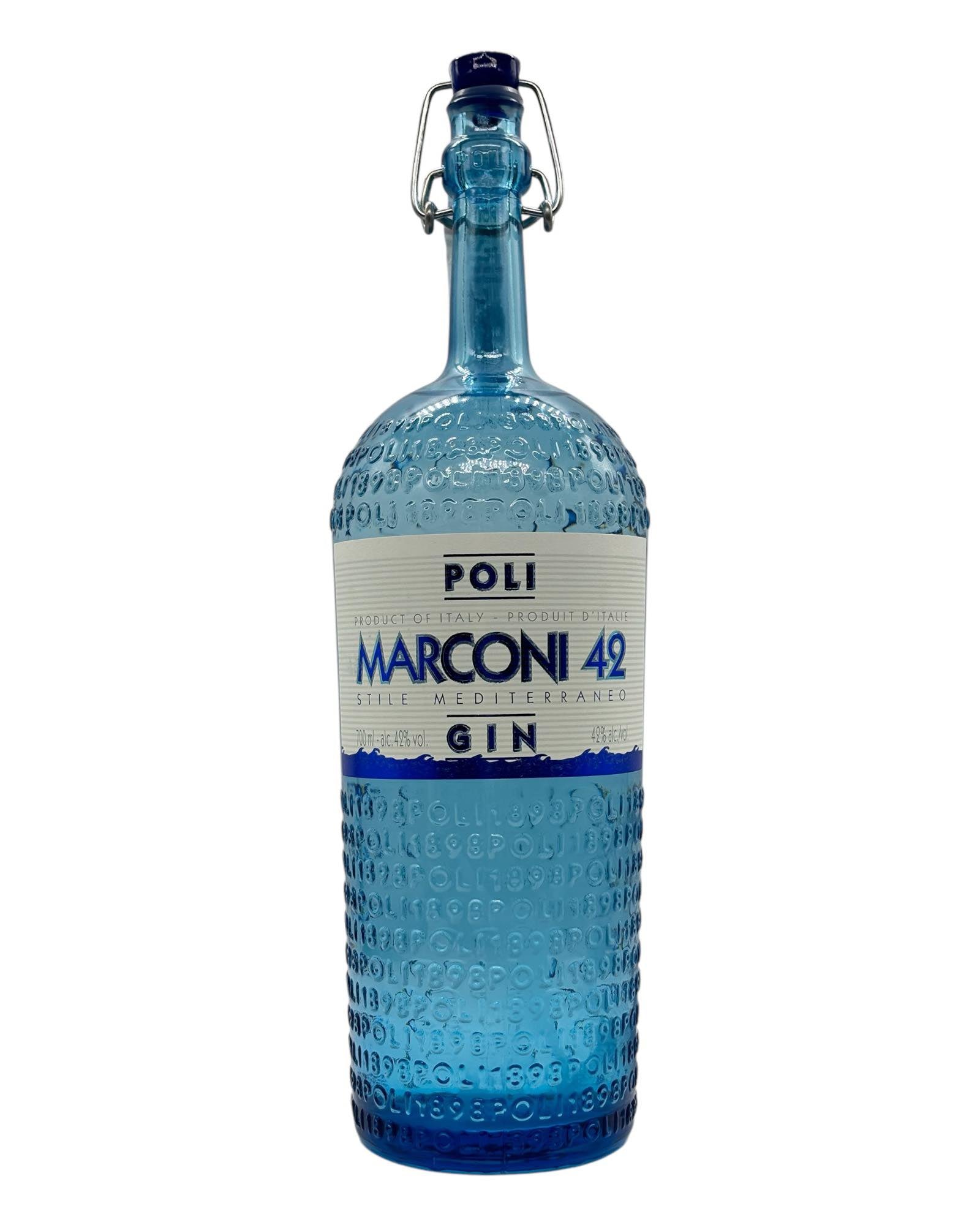 Poli Marconi 42 Gin Mediterraneo – Handcrafted Italian Gin Bella Italia store Grappa Bella Italia store