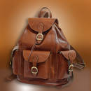 Leder Rucksack Herren und Damen in Braun – handgefertigt in Italien, Vintage-Stil