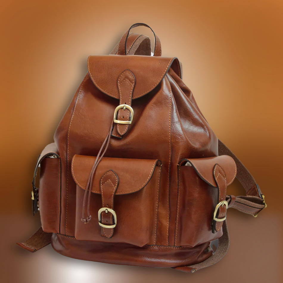 Italienischer Lederrucksack Unisex