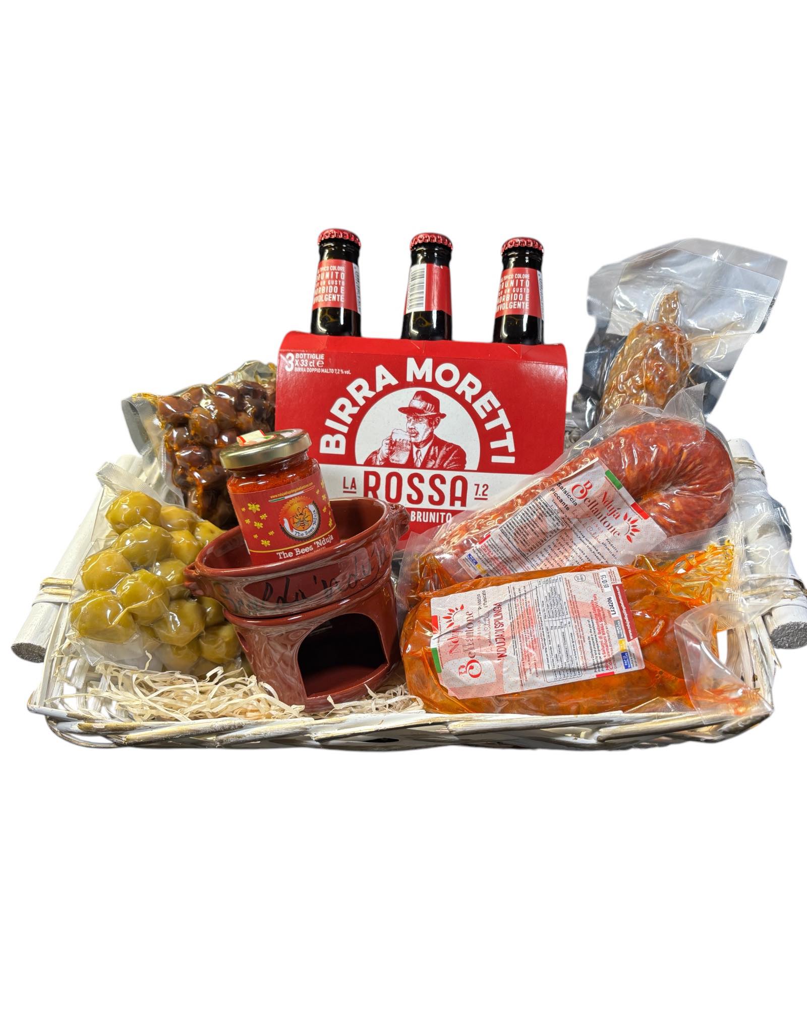 Rustikales Italienisches Paket mit Birra Moretti – Authentische Delikatessen