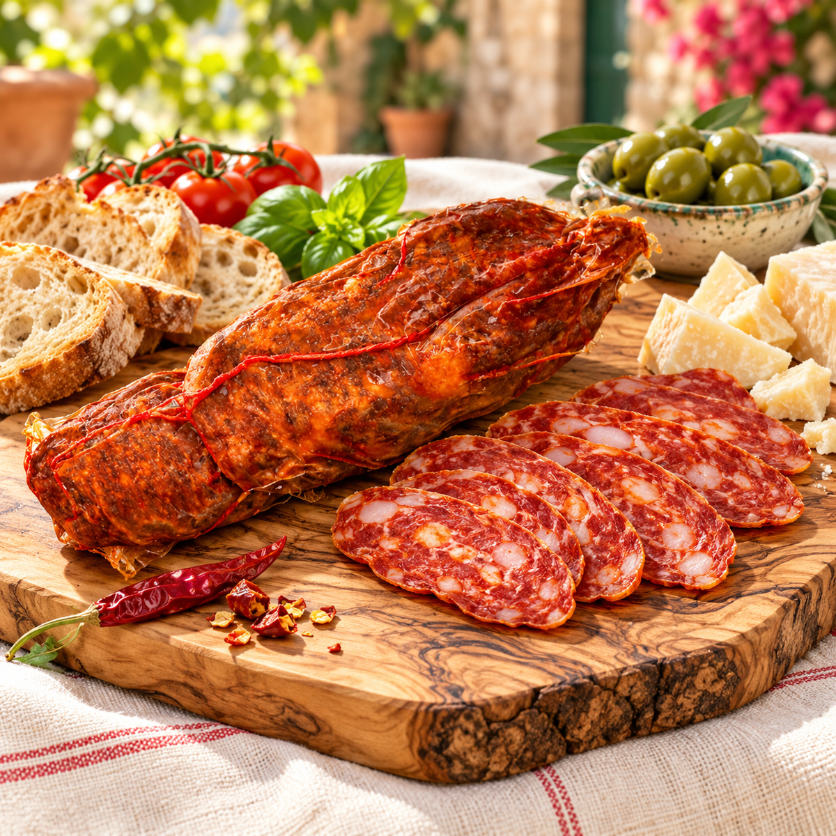 Kalabrische Schweinesalami scharf – 500 g