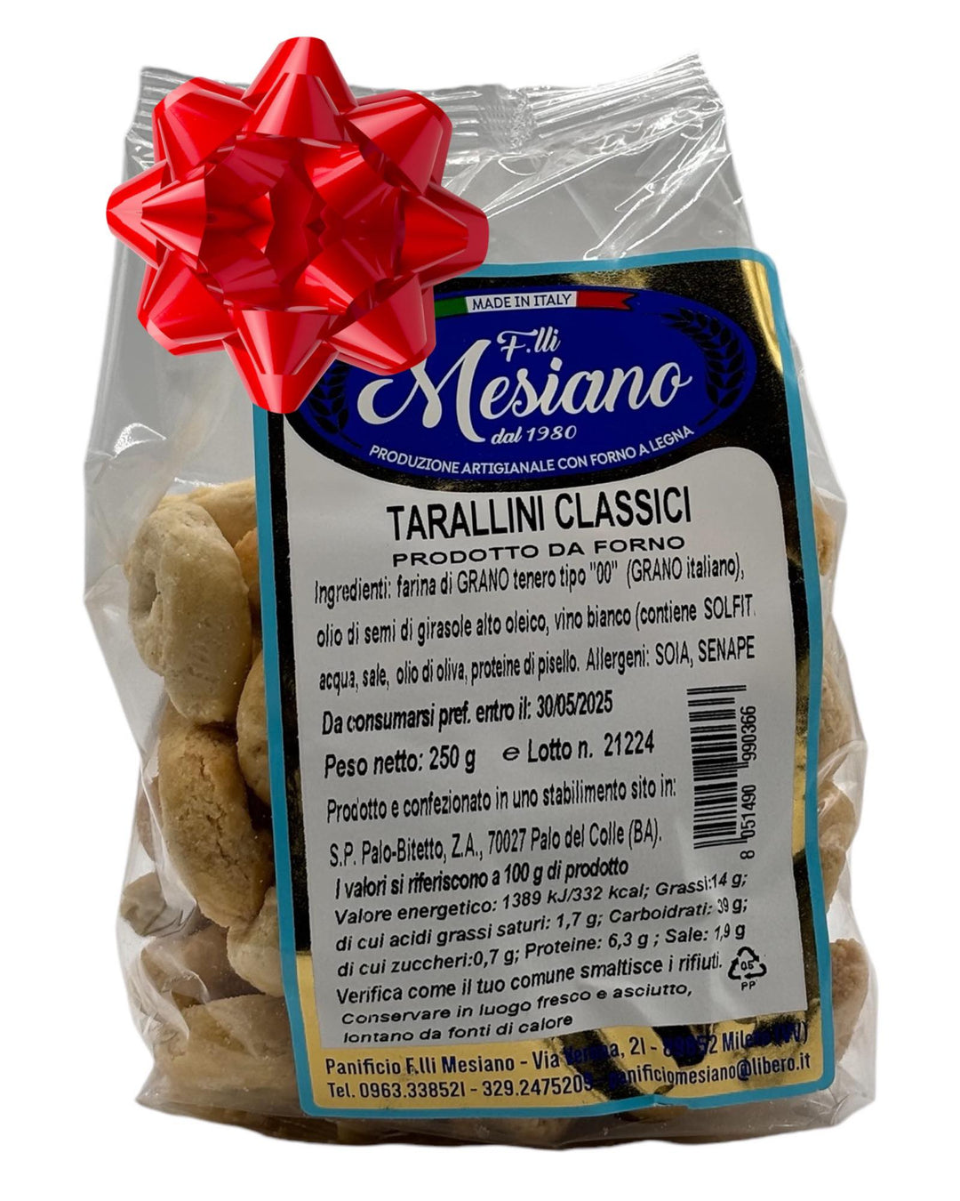 Tarallini Classici – Italienische Knabberringe, 250g