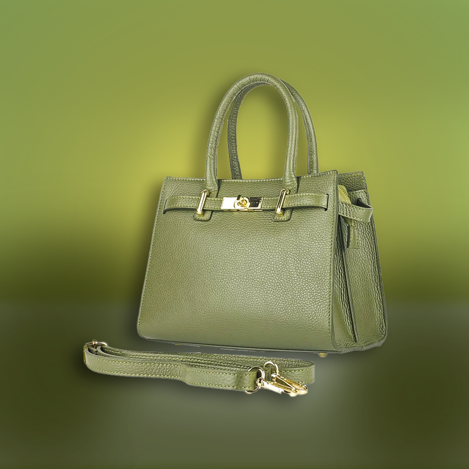 Leder Handtasche Damen Made in Italy