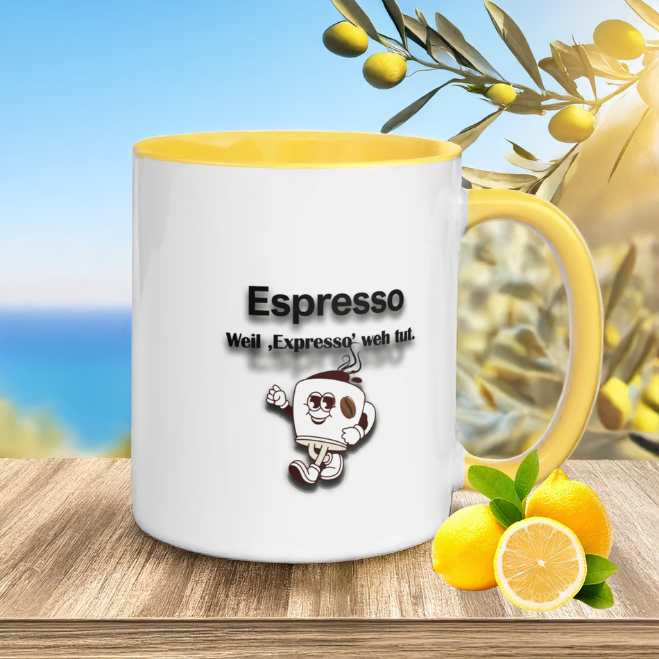 Tasse mit farbiger Innenseite
